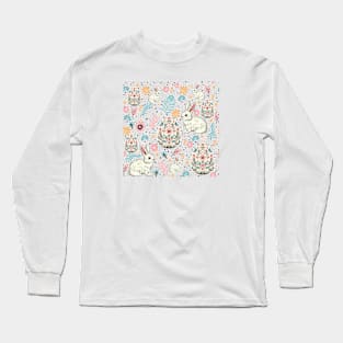 Hand Drawn Digital Illustration Long Sleeve T-Shirt